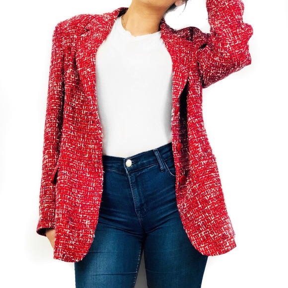 Missoni Jackets & Blazers - Vintage Missoni tweed red jacket blazer